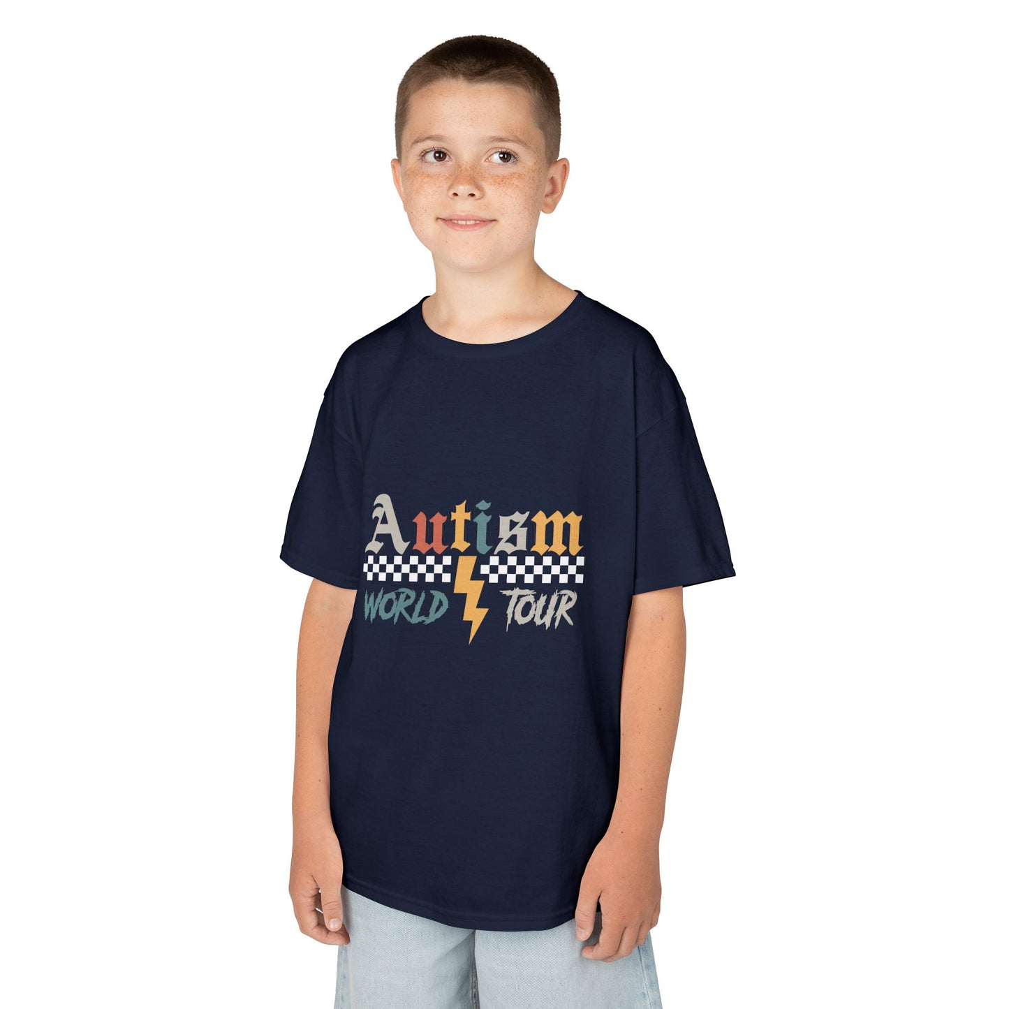 Autism World Tour Kids Tee — Awareness & Kindness Graphic Shirt