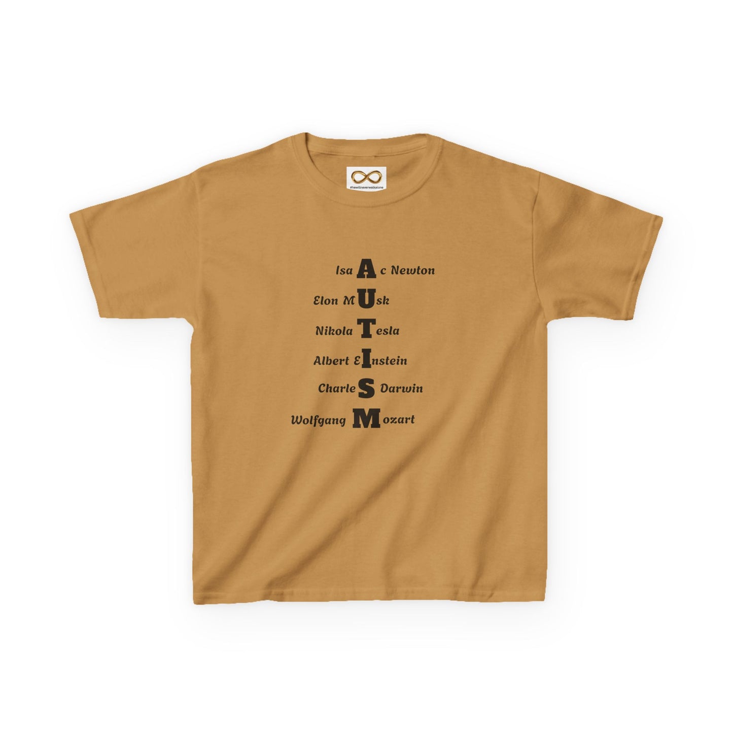 Kids Tee - Famous Autistic People