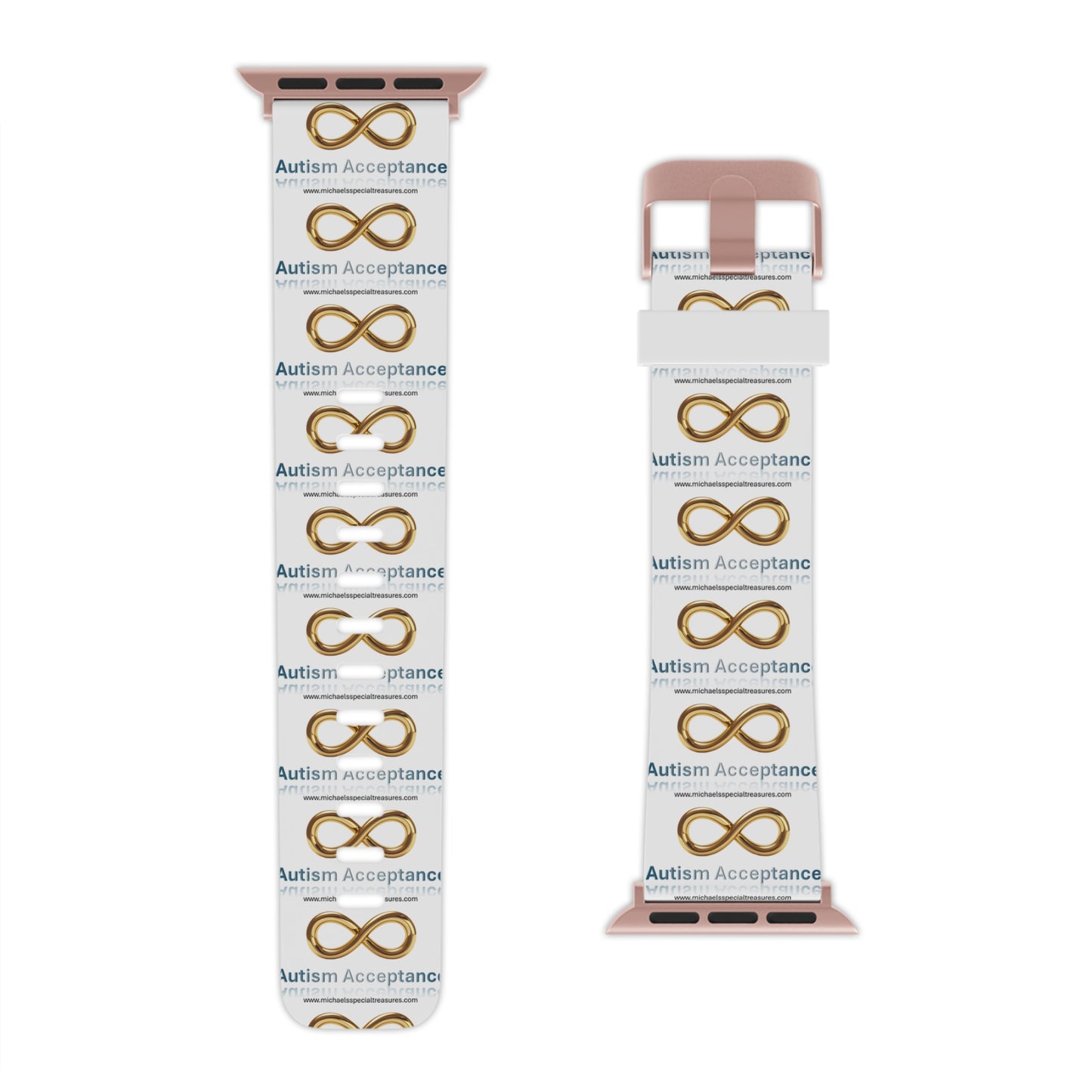 Infinity Symbol Apple Watch Band - Autism Awareness, Custom Watch Strap, Stylish Accessory, Gift for Friends, Unique Designs