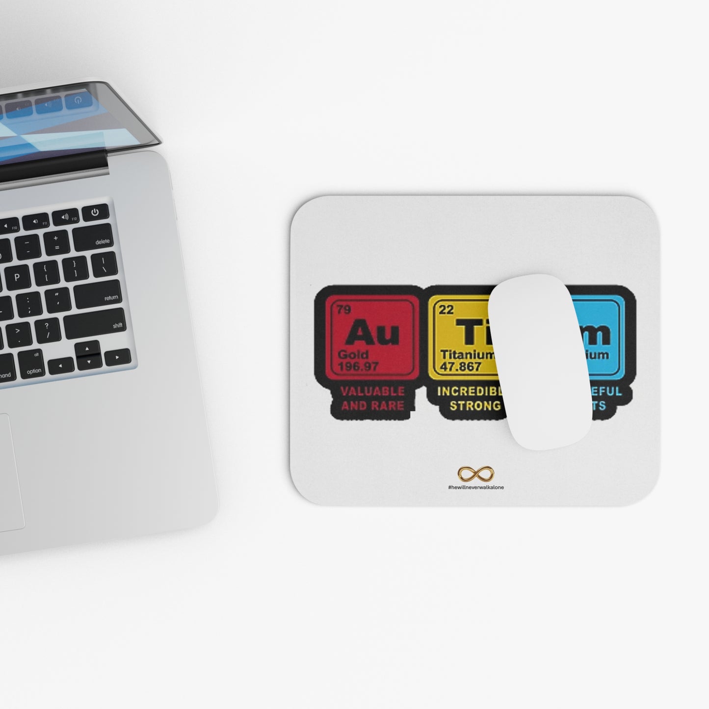 Rectangle Mouse Pad - Autism Elements Design