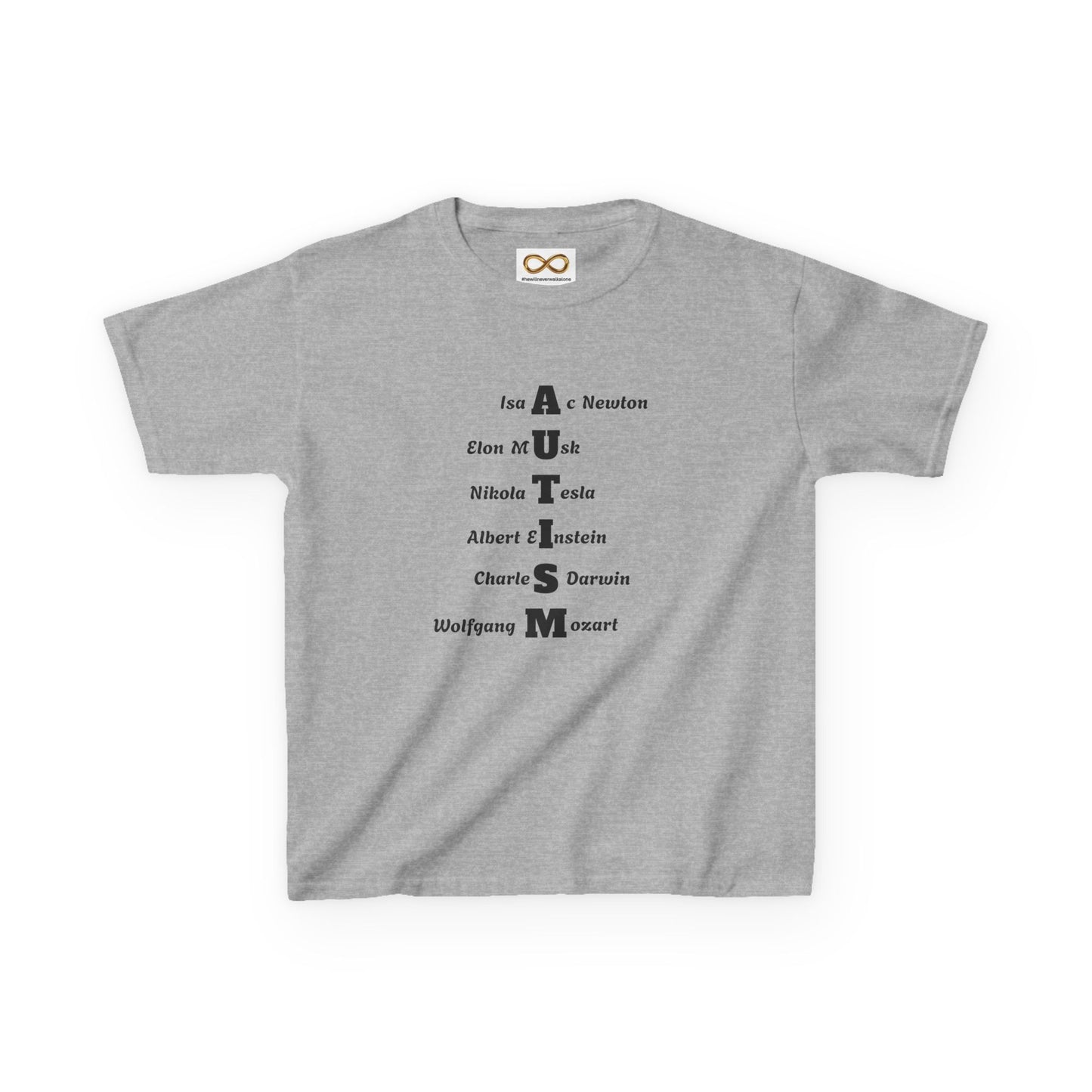Kids Tee - Famous Autistic People
