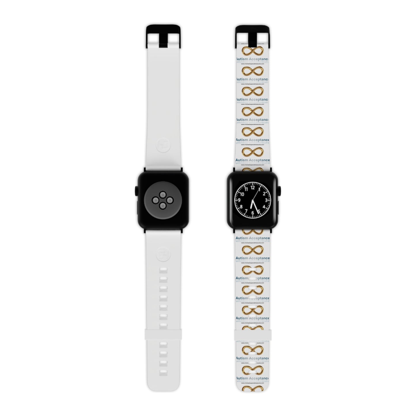 Infinity Symbol Apple Watch Band - Autism Awareness, Custom Watch Strap, Stylish Accessory, Gift for Friends, Unique Designs