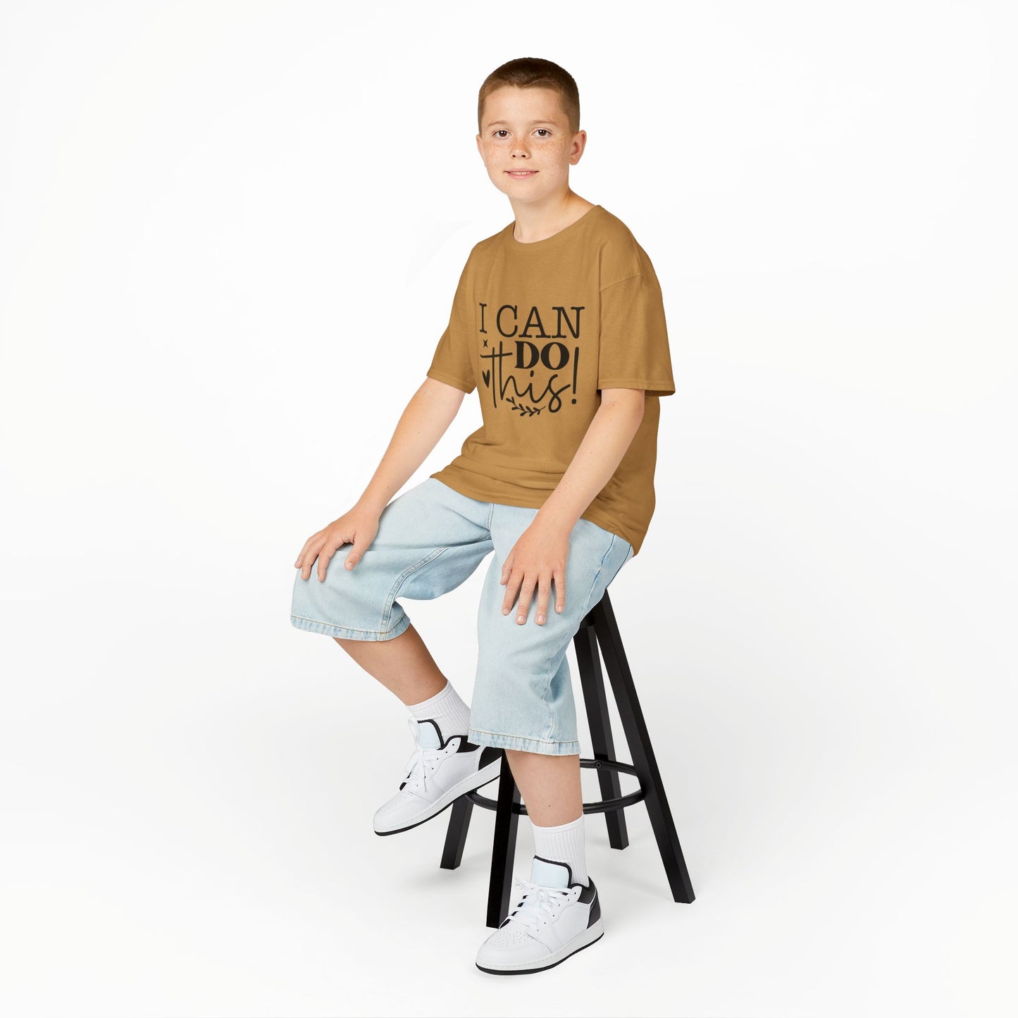 Kids Tee — "I Can Do This" Motivational Graphic Shirt