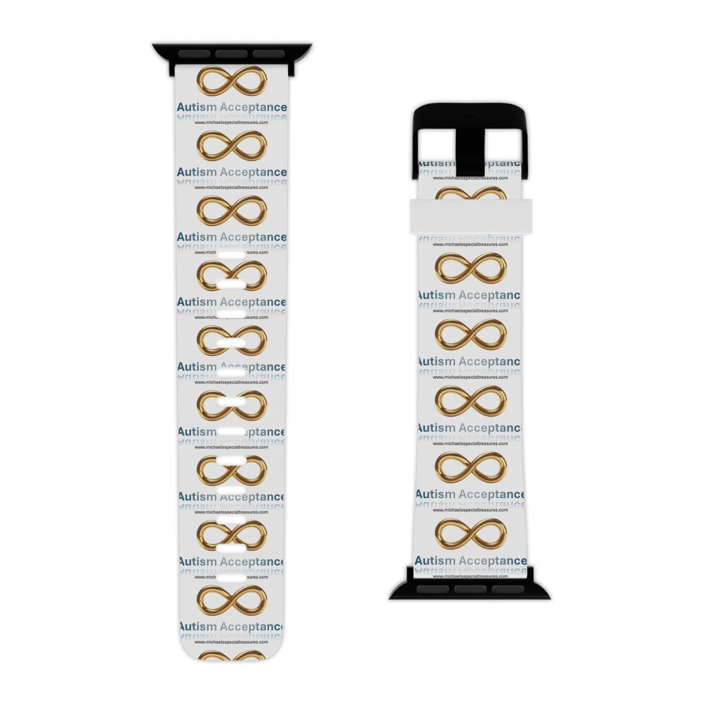 Infinity Symbol Apple Watch Band - Autism Awareness, Custom Watch Strap, Stylish Accessory, Gift for Friends, Unique Designs