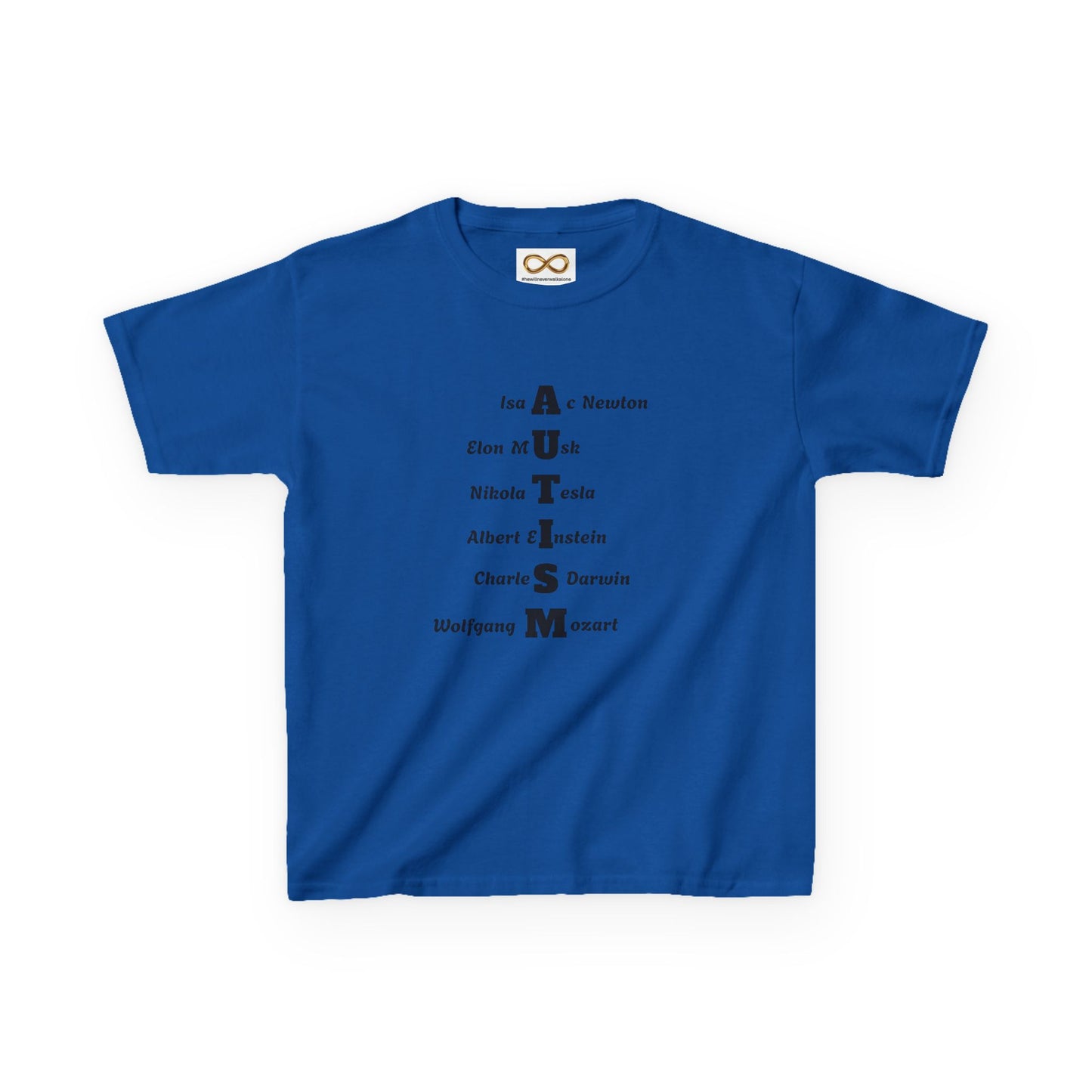Kids Tee - Famous Autistic People