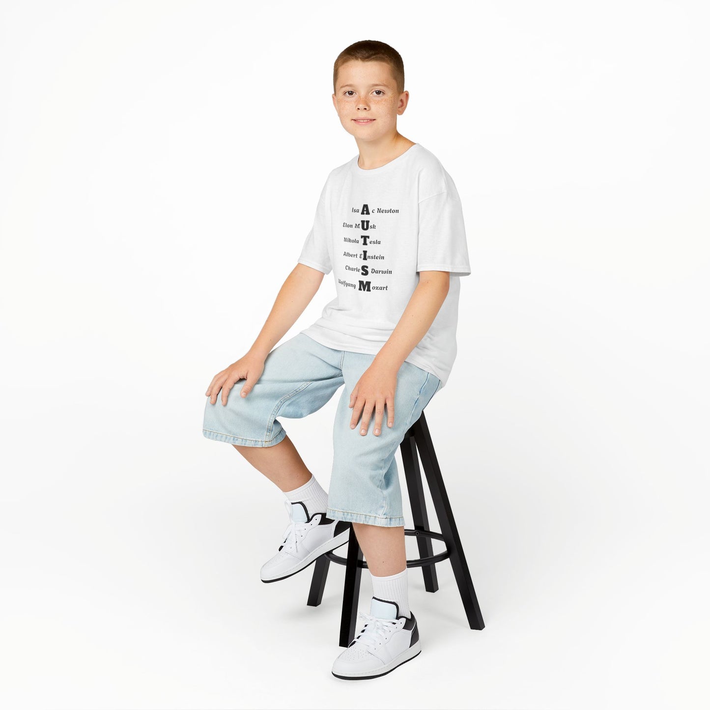 Kids Tee - Famous Autistic People
