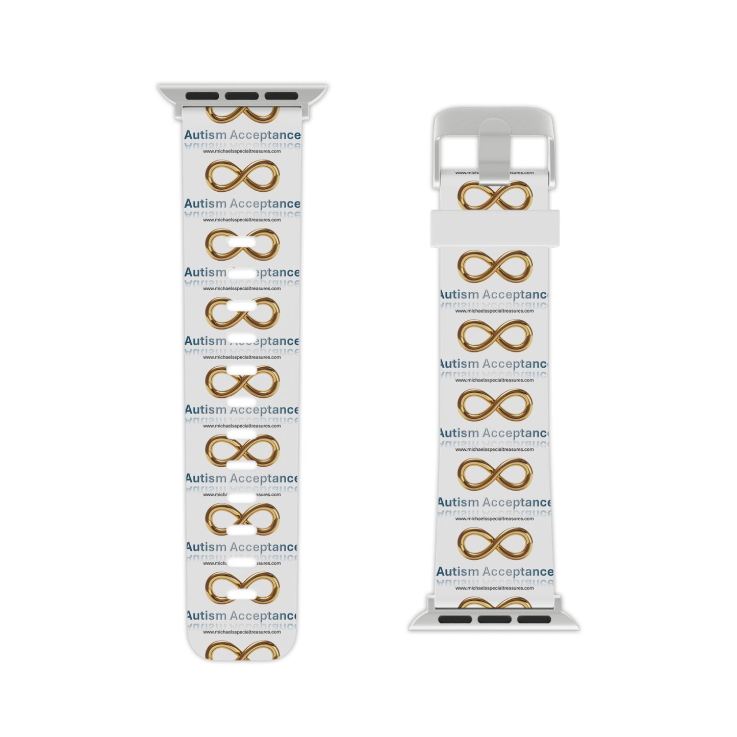 Infinity Symbol Apple Watch Band - Autism Awareness, Custom Watch Strap, Stylish Accessory, Gift for Friends, Unique Designs